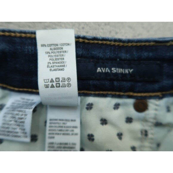 Lucky Brand Jeans Women's Size 4R Blue Mid-Rise Ava Skinny Denim 26" Inseam - Picture 10 of 16